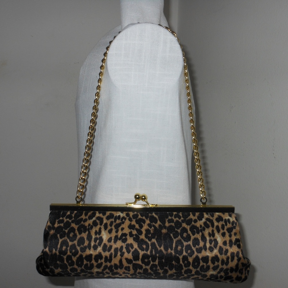 Nucollections Leopard Print Evening Shoulder Bag - image 2